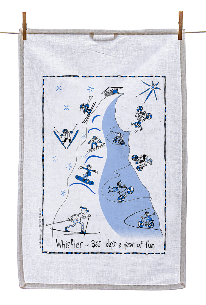 Tea Towel - Whistler - 365 days a year of fun